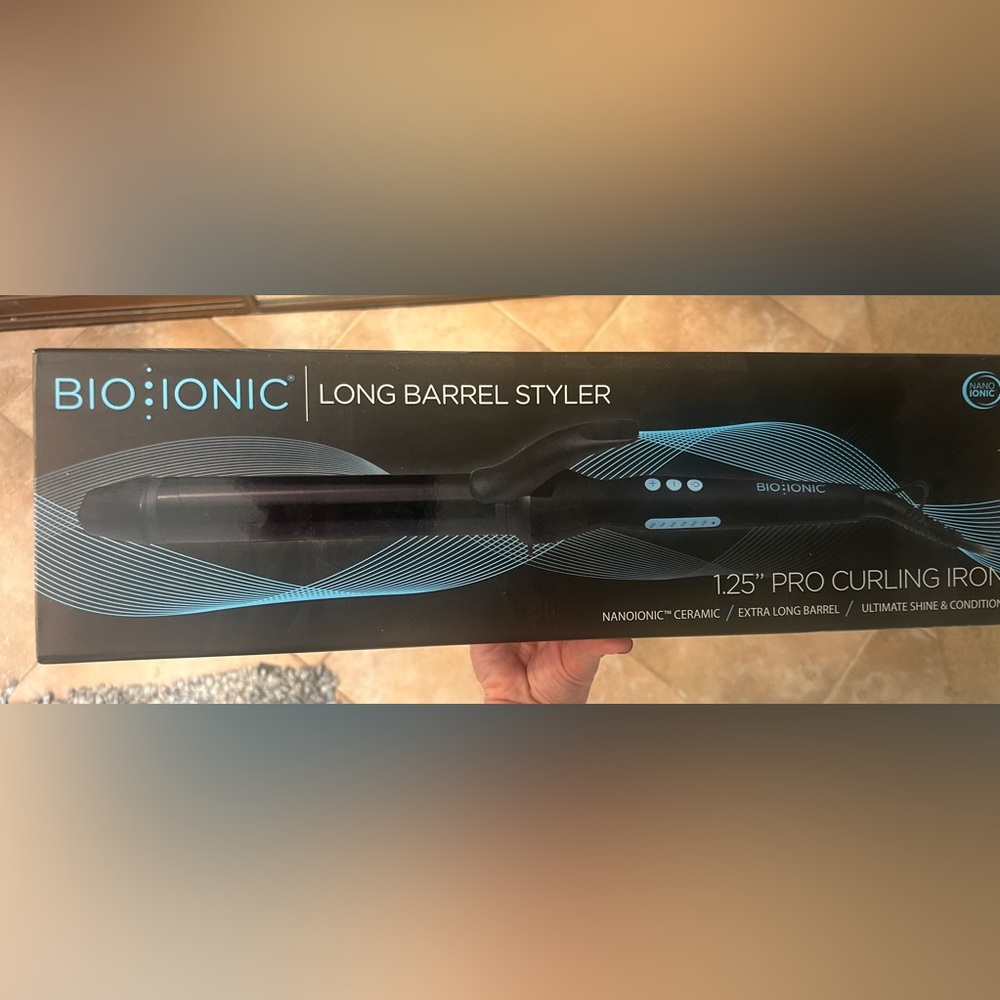 1.25” Bio Ionic Long Barrel curling iron